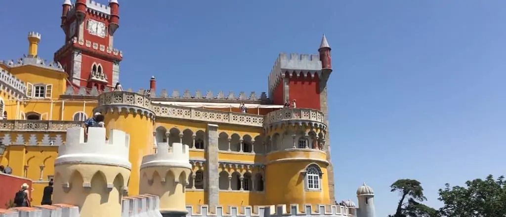 Details of the amazing Pena Palace in Sintra