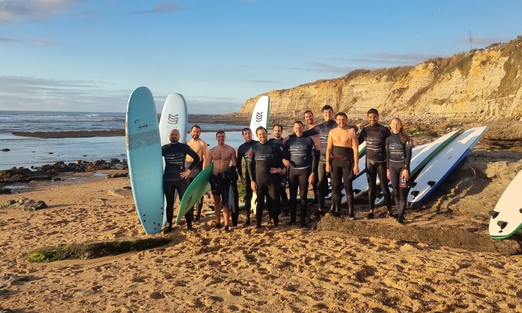 Happy faces after the surf lesson